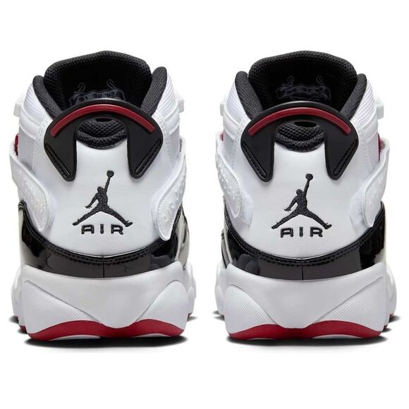 Air Jordan 6 Rings White Black Red Basketball Shoes 322992-164 Men\'s Size 10.5 main image 5